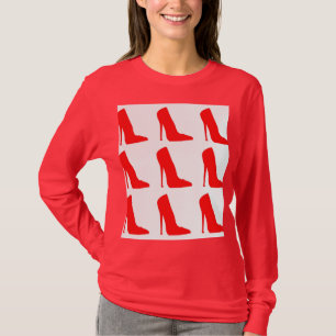 RED OCH WHITE SHOE SHIRT T