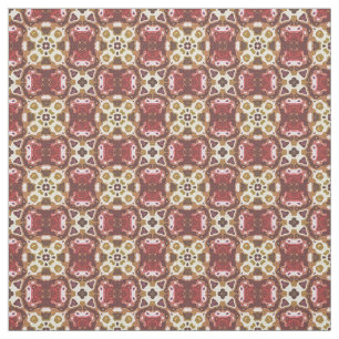 Red Ochre Gult Brown Hip Orient Bali Art Tyg