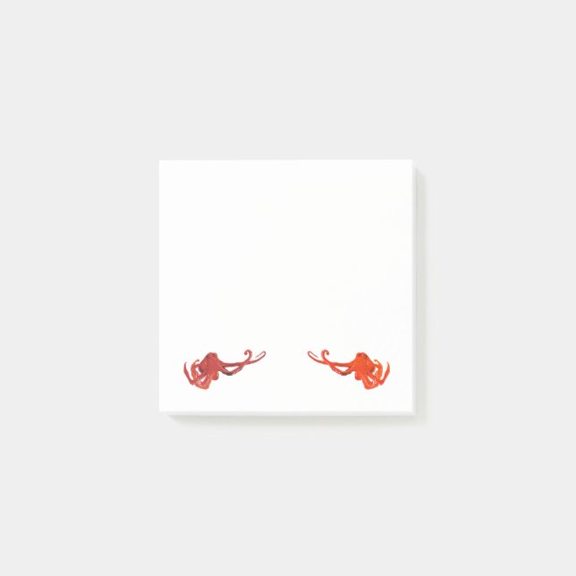 Red Octopus Post-it Block (Framsida)