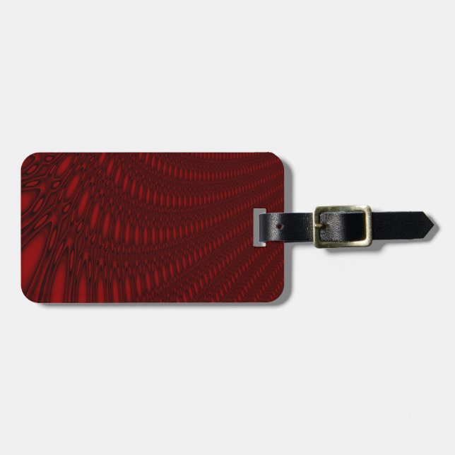 Red Octopus Tentacles Anpassningsbar Luggage Tag Bagagebricka (Horisontell Framsida)