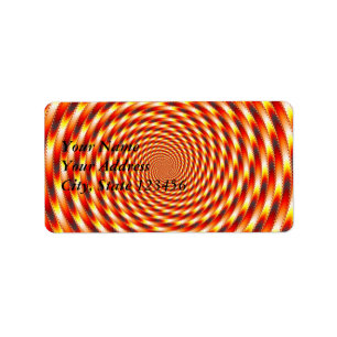 Red Öga - Fractal Adressetikett