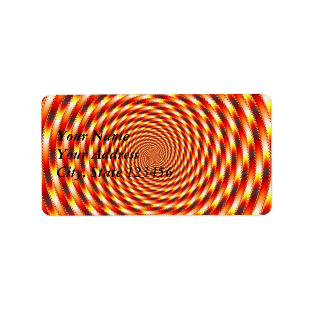 Red Öga - Fractal Adressetikett (Framsidan)