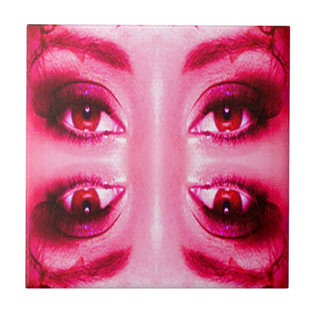 Red Öga Kakelplatta (Framsidan)