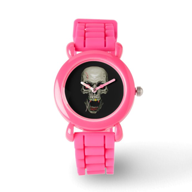 Red Öga Skull Watch Armbandsur (Framsida)