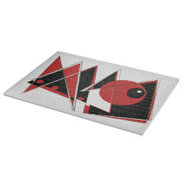 Red Öga Watching Glass Chopping Board