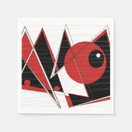 Red Öga Watching Napkins Pappersservett