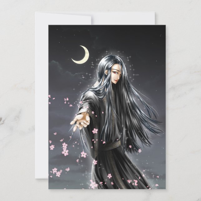 red ögon man inbjudningar (Framsida)