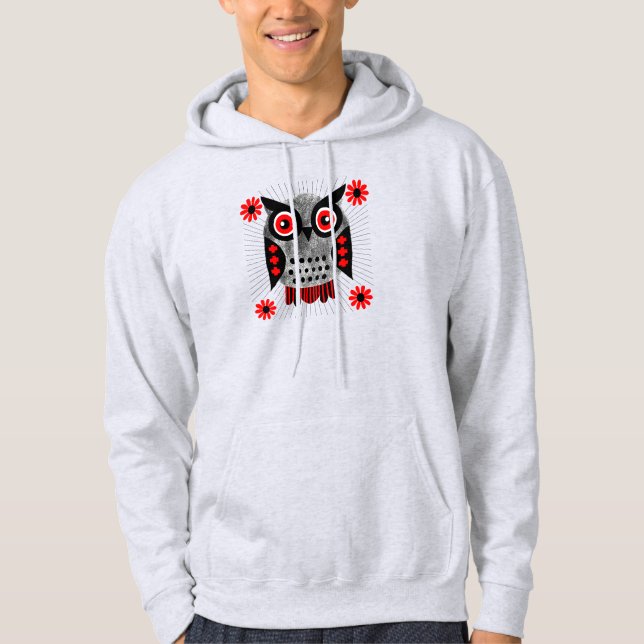 Red ögon sentinel hoodie (Framsida)