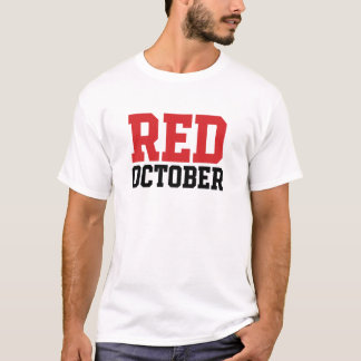 Red oktober Baseball Postsäsongen Fläkt T-Shirt 2