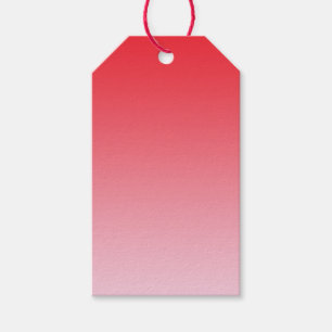 Red Ombre Presentetikett
