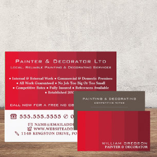 Red Ombre Rand, Painter & Decorator Reklamblad