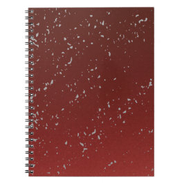 Red Ombre w Grey Specks Notebook Stylish Journal Anteckningsbok