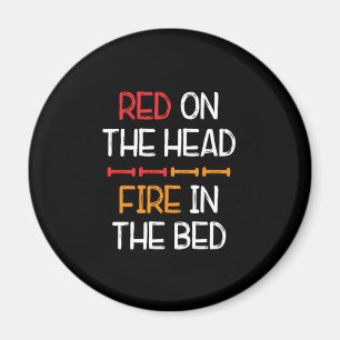 Red on Head Rödhårig Red Hair Ginger Rödhårig G Magnet