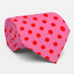 Red on Rosa Polka dots Mönster Design Slips<br><div class="desc">Rosa Färg-bakgrund med färglös Mönster-design utan rött Polka dots</div>