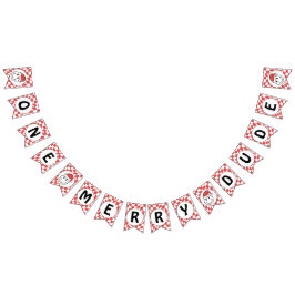 Red One Lycklig julklapp 1:a födelsedagskaldekan Vimplar