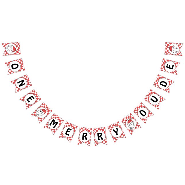 Red One Lycklig julklapp 1:a födelsedagskaldekan Vimplar (Alla)