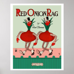 Red Onion Rag Poster