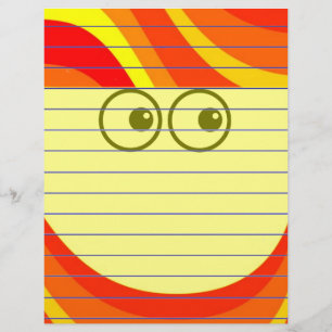 Red Orange and Gult Stationery