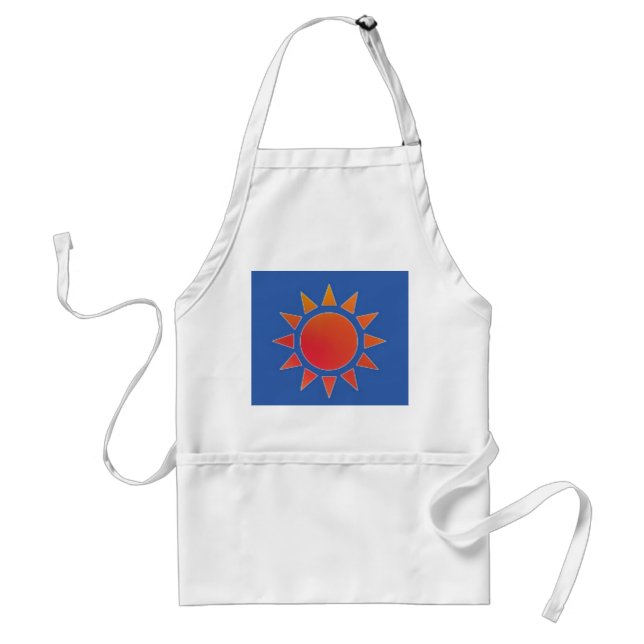 Red Orange Apron Förkläde (Framsidan)