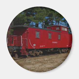 Red & Orange Caboose Magnet