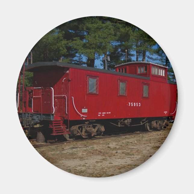 Red & Orange Caboose Magnet (Framsidan)