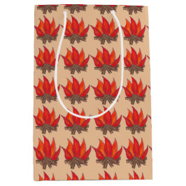 Red Orange Camping Fire, sommarläger