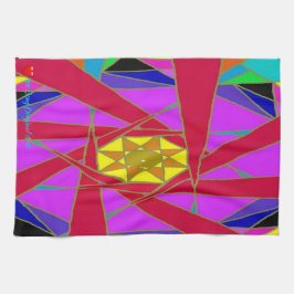 Red Orange Gult Blue Lavender.. Kökshandduk