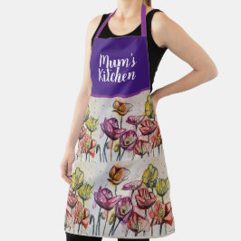 Red Orange Gult Poppy Flowers Poppies Blommigt Art