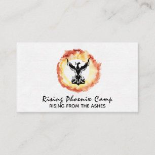 *~* RED ORANGE GULT Ringar av Fire Black Phoenix Visitkort