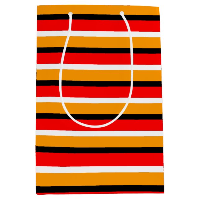 Red Orange Rand Mönster Design (Framsidan)