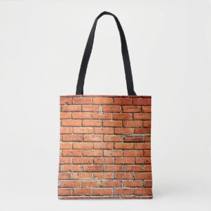 Red Orange Small Brick Wall Urban Tygkasse