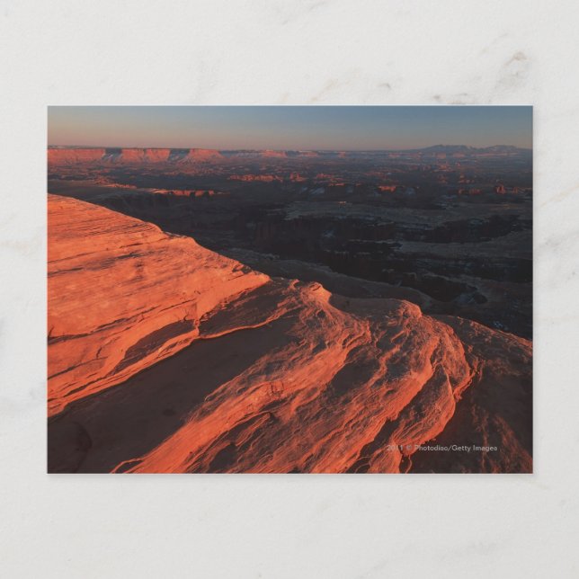 Red Orange Sten sida vid sida i Utah Vykort (Framsida)
