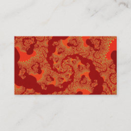 Red Orange Swirl Visitkort