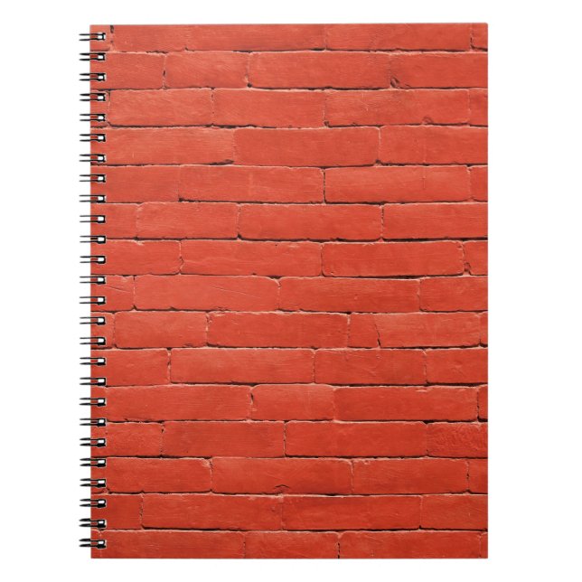 Red Orange Wall Anteckningsbok (Framsidan)