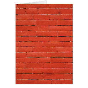 Red Orange Wall Hälsningskort