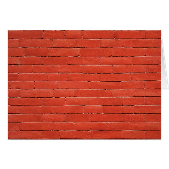 Red Orange Wall Hälsningskort (Framsidan Horizontal)