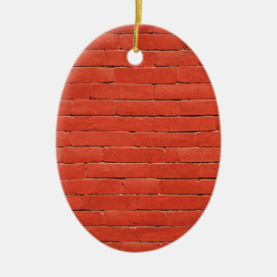 Red Orange Wall Julgransprydnad Keramik