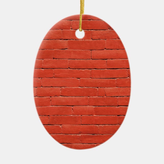 Red Orange Wall Julgransprydnad Keramik (Framsidan)
