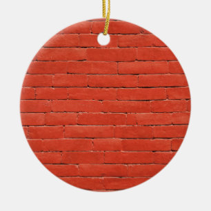 Red Orange Wall Julgransprydnad Keramik