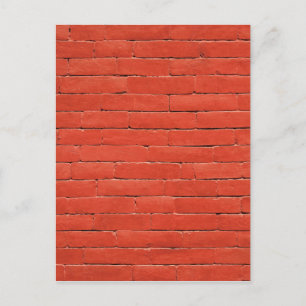 Red Orange Wall Vykort