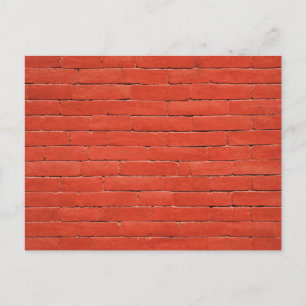 Red Orange Wall Vykort