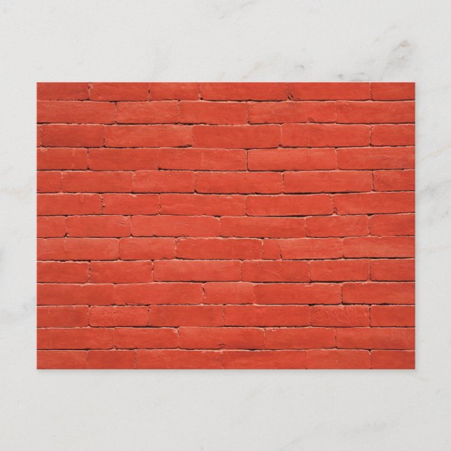 Red Orange Wall Vykort (Framsida)