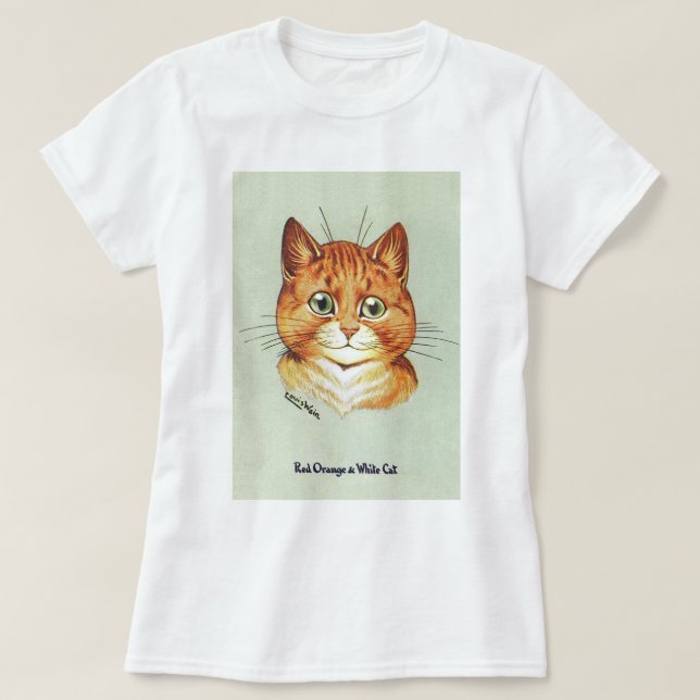 Red Orange & White Cat, Louis Wain Tröja (Design framsida)
