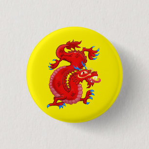 Red Oriental Dragon Knapp