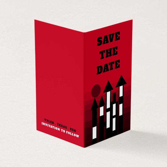 Red Oriental Palace, fotospara datumkortet Visitkort (Utsida)