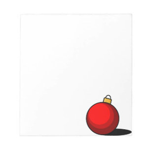 Red Ornament Anteckningsblock