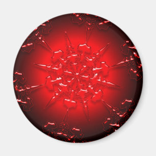 Red Ornament Magnet