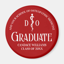 Red Osteopatic Medical School Studenten Anpassning Magnet