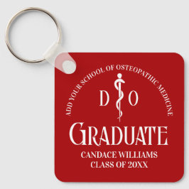 Red Osteopatic Medical School Studenten Anpassning Nyckelring