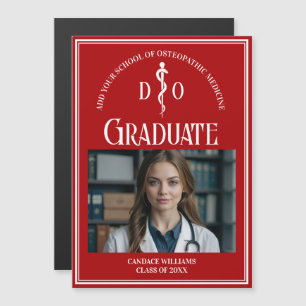 Red Osteopatic Medical School Studenten Magnet
